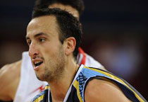 Emanuel Ginóbili, la estrella del Seleccionado Argentino de Basquet